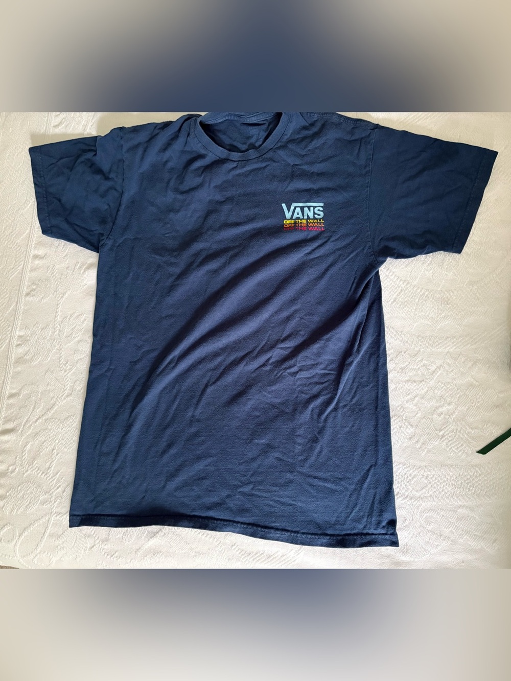 Vans Men's Navy Short-Sleeve Logo T-Shirt